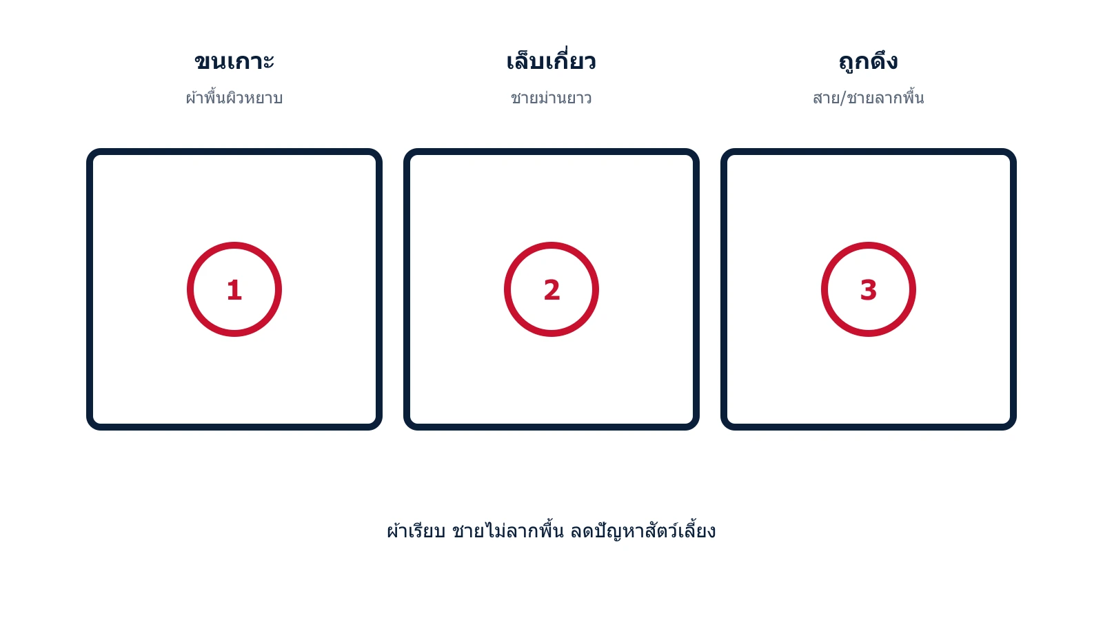 แผนภาพปัญหาผ้าม่านกับสัตว์เลี้ยง