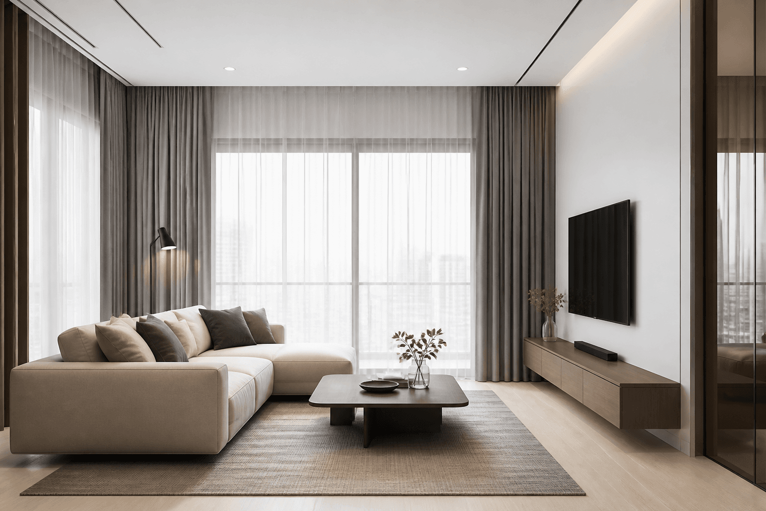 สไตล์มินิมอลโมเดิร์น — มู่ลี่โรมัน